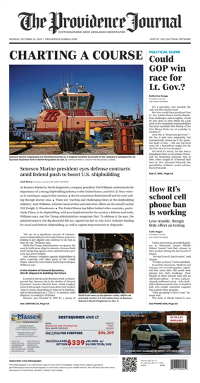 Cover of The Providence Journal