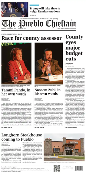 Cover of The Pueblo Chieftain
