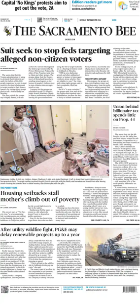 Cover of The Sacramento Bee