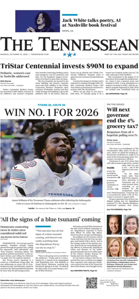 Cover of The Tennessean