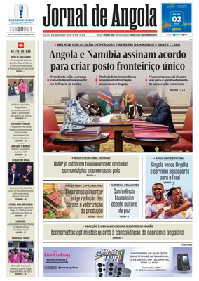 Cover of Jornal de Angola