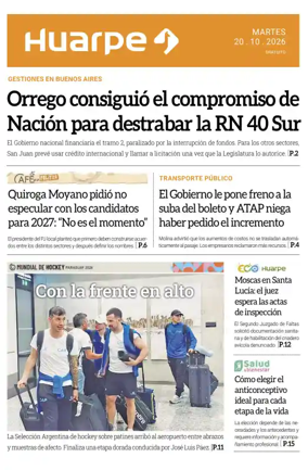 Cover of Diario Huarpe