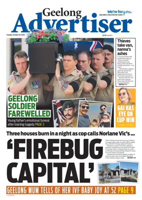 Cover of Geelong Advertiser