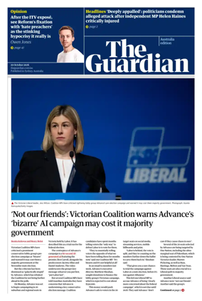 Cover of The Guardian Australia