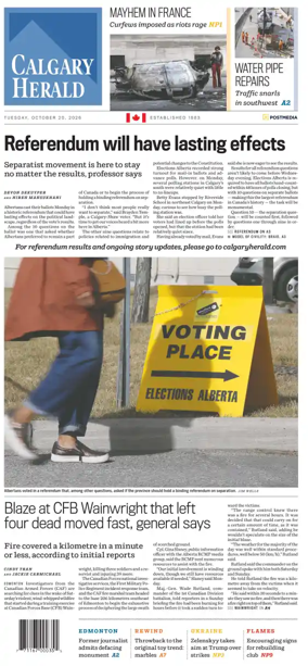 Cover of Calgary Herald