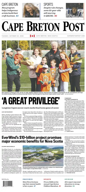 Cover of Cape Breton Post