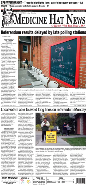 Cover of Medicine Hat News