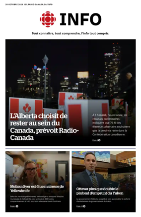 Cover of Radio-Canada Info