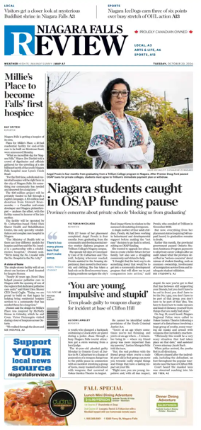 Cover of The Niagara Falls Review