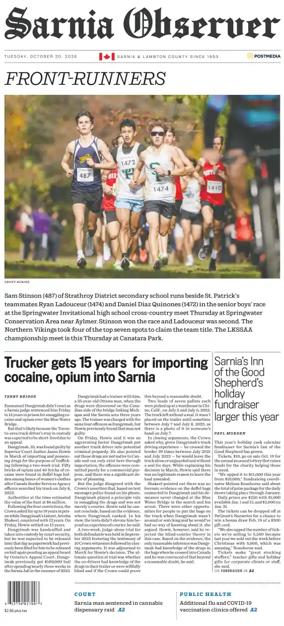 Cover of The Observer (Sarnia)