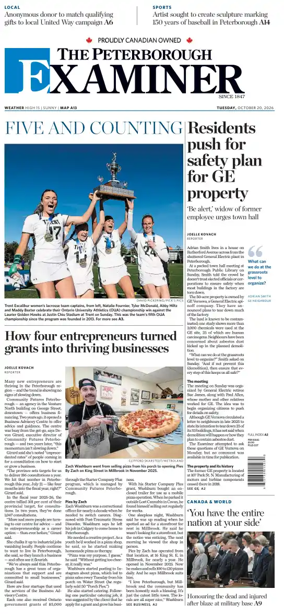 Cover of The Peterborough Examiner
