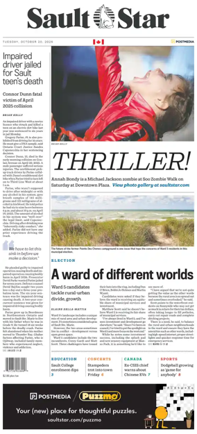Cover of The Sault Star