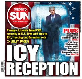 Cover of Toronto Sun