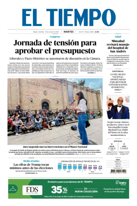 Cover of El Tiempo (Bogota)