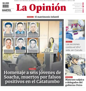 Cover of La Opinion