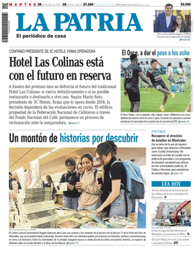 Cover of La Patria (Colombia)