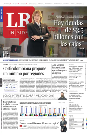 Cover of La Republica (Colombia)
