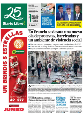 Cover of Diario Libre (Republica Dominicana)