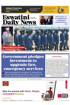 Cover of Eswatini Daily News
