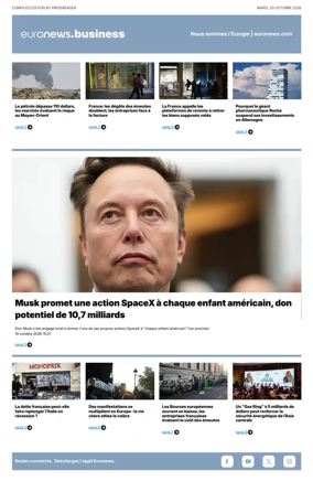 Cover of Euronews Business (French)