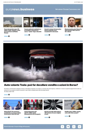 Cover of Euronews Business (Italian)