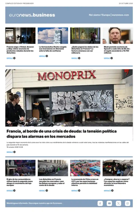 Cover of Euronews Business (Spanish) Compiled Edition