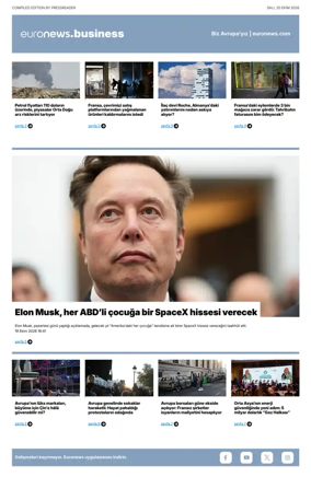 Cover of Euronews Business (Turkish) Compiled Editions