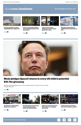 Cover of Euronews Business
