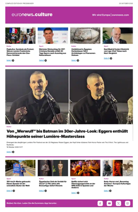 Cover of Euronews Culture and Sport (German)