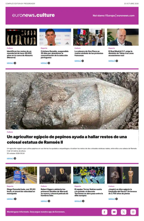 Cover of Euronews Culture and Sport (Spanish) Compiled Edition