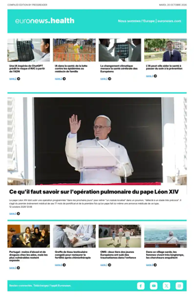 Cover of Euronews Health (French)