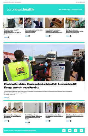 Cover of Euronews Health (German)