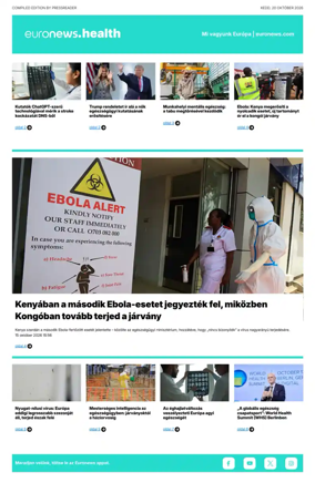 Cover of Euronews Health (Hungarian)