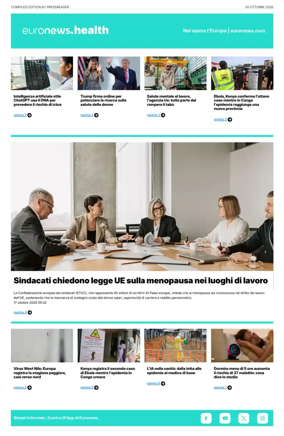 Cover of Euronews Health (Italian)
