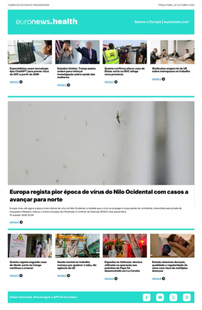 Cover of Euronews Health (Portuguese)