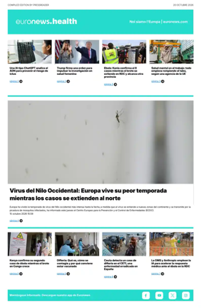 Cover of Euronews Health (Spanish) Compiled Edition