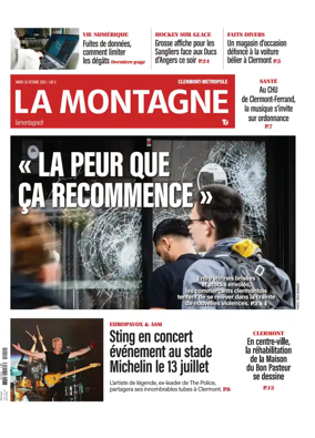 Cover of La Montagne (Clermont-Metropole)