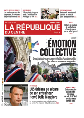 Cover of La Republique du Centre (Orleans - Loiret))