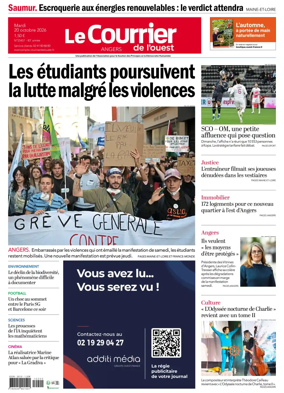 Cover of Le Courrier de l’Ouest (Angers)