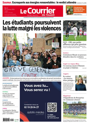 Cover of Le Courrier de l’Ouest (Nord Anjou)