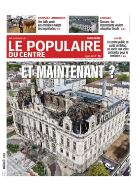 Cover of Le Populaire du Centre (Haute-Vienne)
