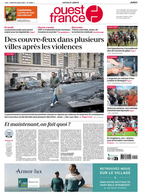 Cover of Ouest France (Auray)