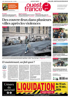 Cover of Ouest France (Challans / Saint-Gilles-Croix-de-Vie)
