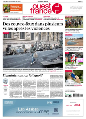 Cover of Ouest France (Cholet)