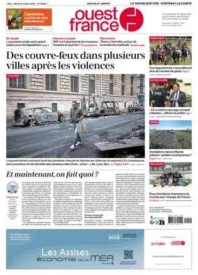 Cover of Ouest France (La Roche-sur-Yon - Fontenay-le-Comte)