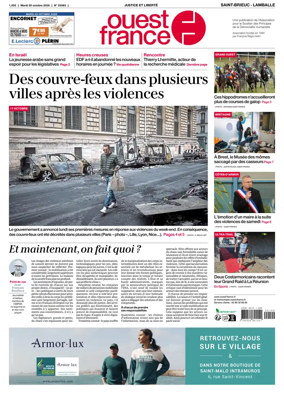 Cover of Ouest-France (Saint-Brieuc Lamballe)
