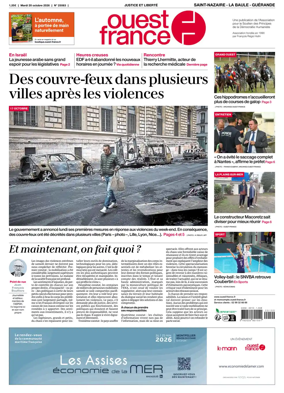 Cover of Ouest France (Saint-Nazaire La Baule Guerande)