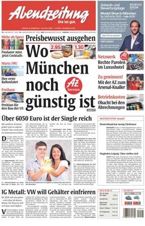Cover of Abendzeitung Munchen