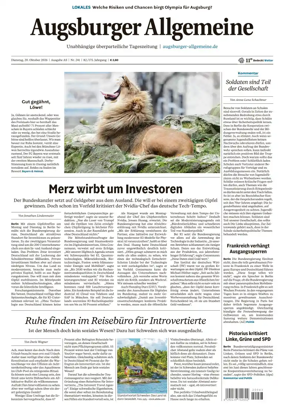 Cover of Augsburger Allgemeine (Ausgabe Stadt)