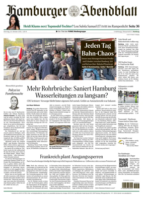 Cover of Hamburger Abendblatt (Hamburg)